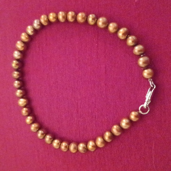 Real Pearl chocolate bracelet - Picture 2 of 6